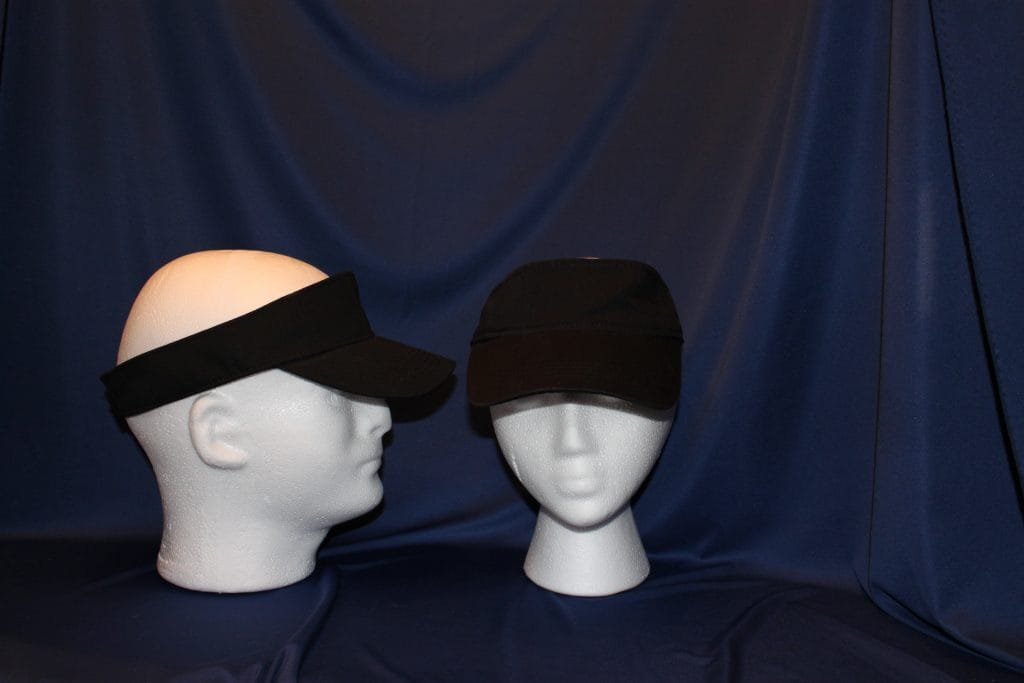 100% cotton black Visor with adjustable Velcro back strap | Awesome Buys