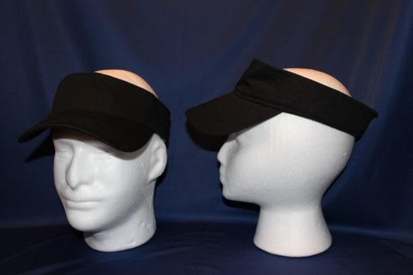 100% cotton black Visor with adjustable Velcro back strap | Awesome Buys