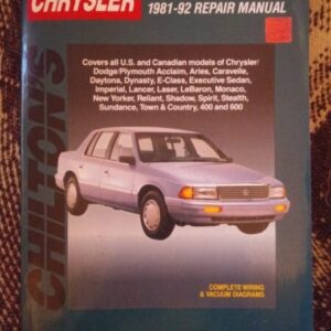 Chrysler front wheel drive 1981 1992 repair manual e1718986273777