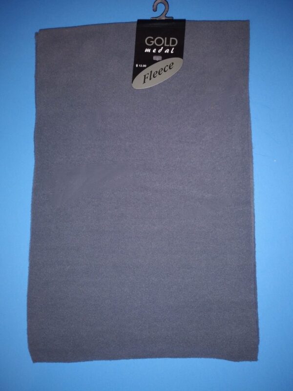 Gold Medal gray fleece scarf