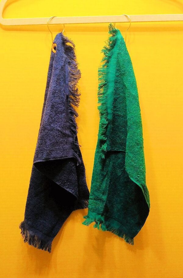 Fingertip towel with grommet and hook by 1888 Mills