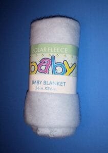 Polar fleece baby blanket by Duke Stevens