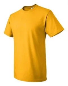 Fruit of the Loom gold t-shirt