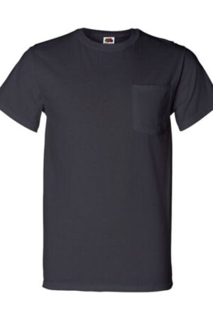 Fruit of the Loom black pocket T-shirt