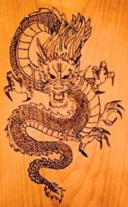 Dragon - Pyrography by Colleen's Creations