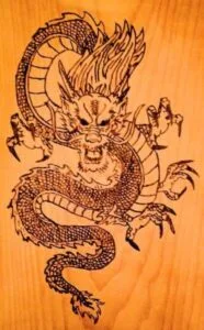 Dragon - Pyrography by Colleen's Creations