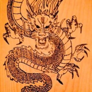 Dragon - Pyrography by Colleen's Creations