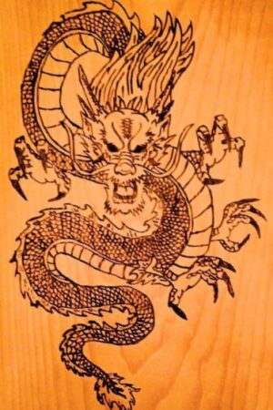 Dragon - Pyrography by Colleen's Creations