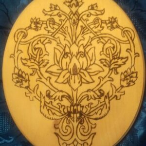 Lotus Flower Mandala - Pyrography by Colleen's Creations