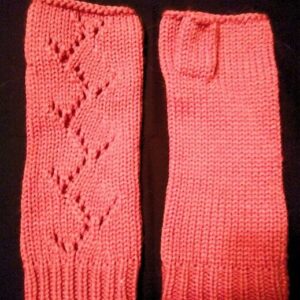 Fingerless Gloves pink colored