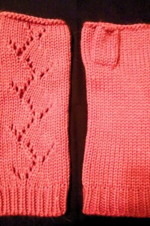 Fingerless Gloves pink colored