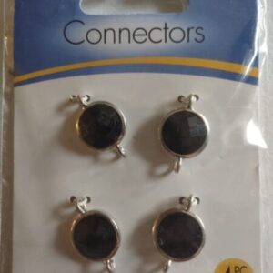 black colored jewelry connectors