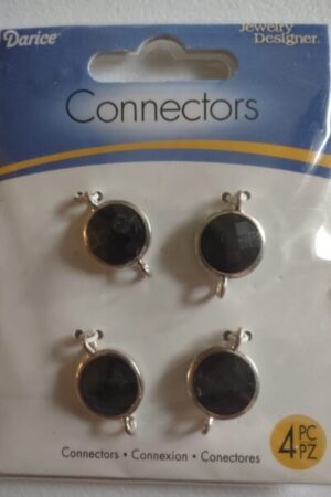 black colored jewelry connectors