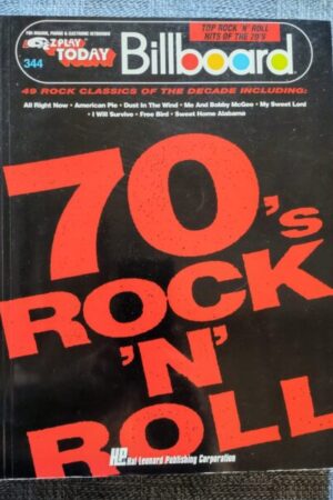 70's Rock N Roll sheet music book