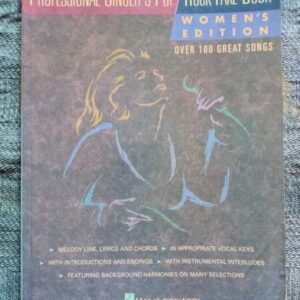 Professional Singer's Pop Rock Women's Edition sheet music book