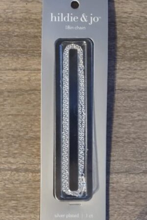 18" silver plated chain by hildie & jo