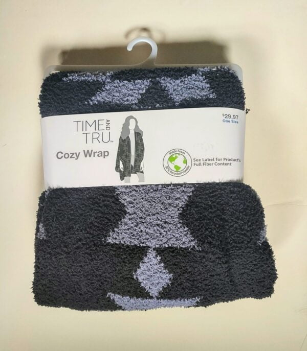 Cozy wrap black and gray