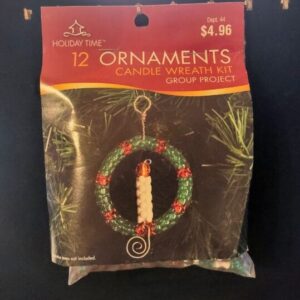 candle wreath ornament kit 2