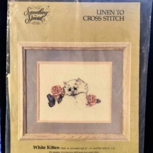 white kitten cross stitch