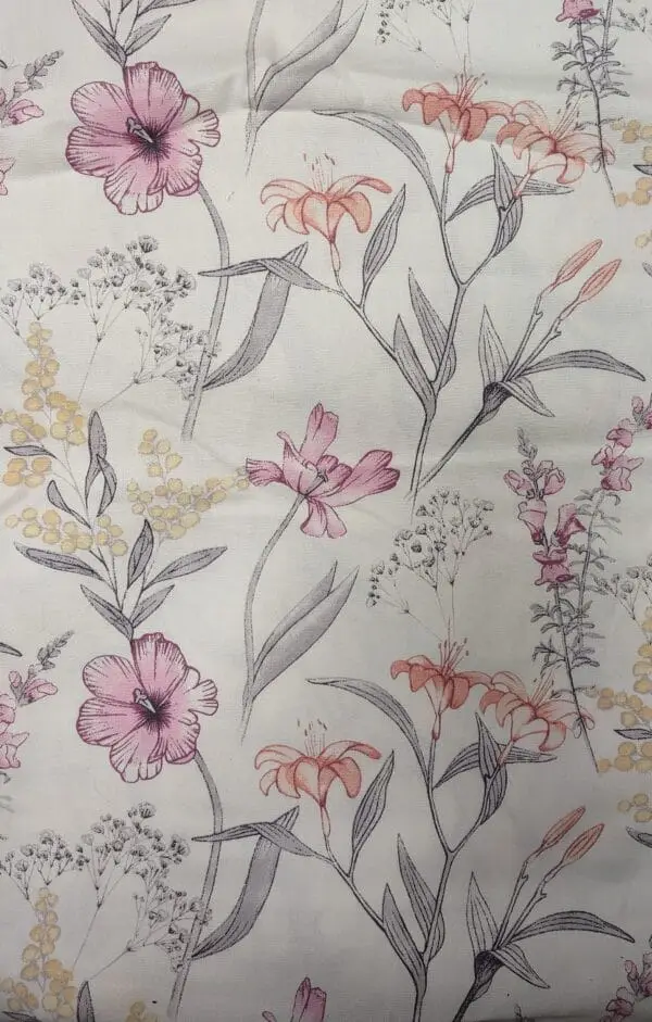 Country flowers cotton material