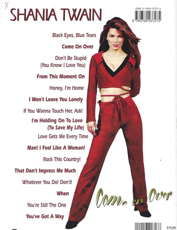 Shania Twain: Come on over: back page