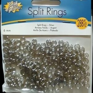 6 mm split rings by darice 288 pcs