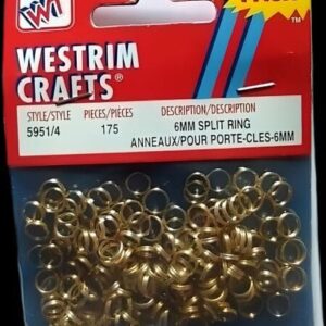 6mm split rings by westrim crafts