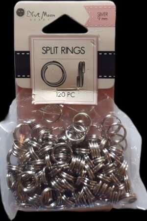 9 mm silver split rings by blue moon