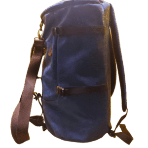 mad man boston blue duffle bag