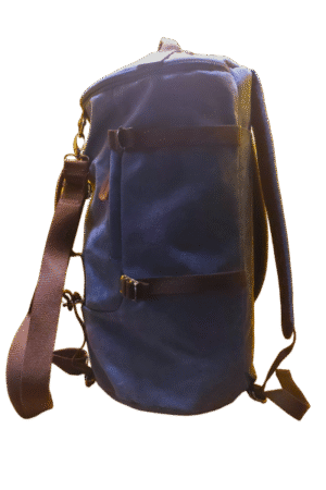 mad man boston blue duffle bag