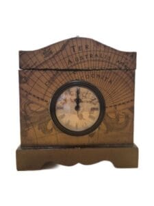 vintage-style wall clock with secret internal storage compartment for valuables