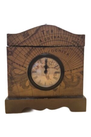 vintage-style wall clock with secret internal storage compartment for valuables