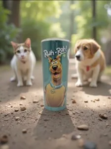 22 oz stainless steel travel mug scooby doo nb