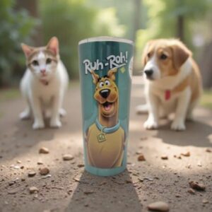 22 oz stainless steel travel mug scooby doo nb