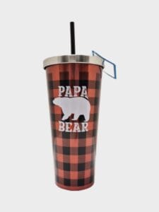 24 oz stainless steel insulated cup papa bear nb