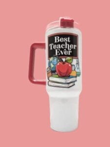 40 oz stainless steel travel mug best teacher nb