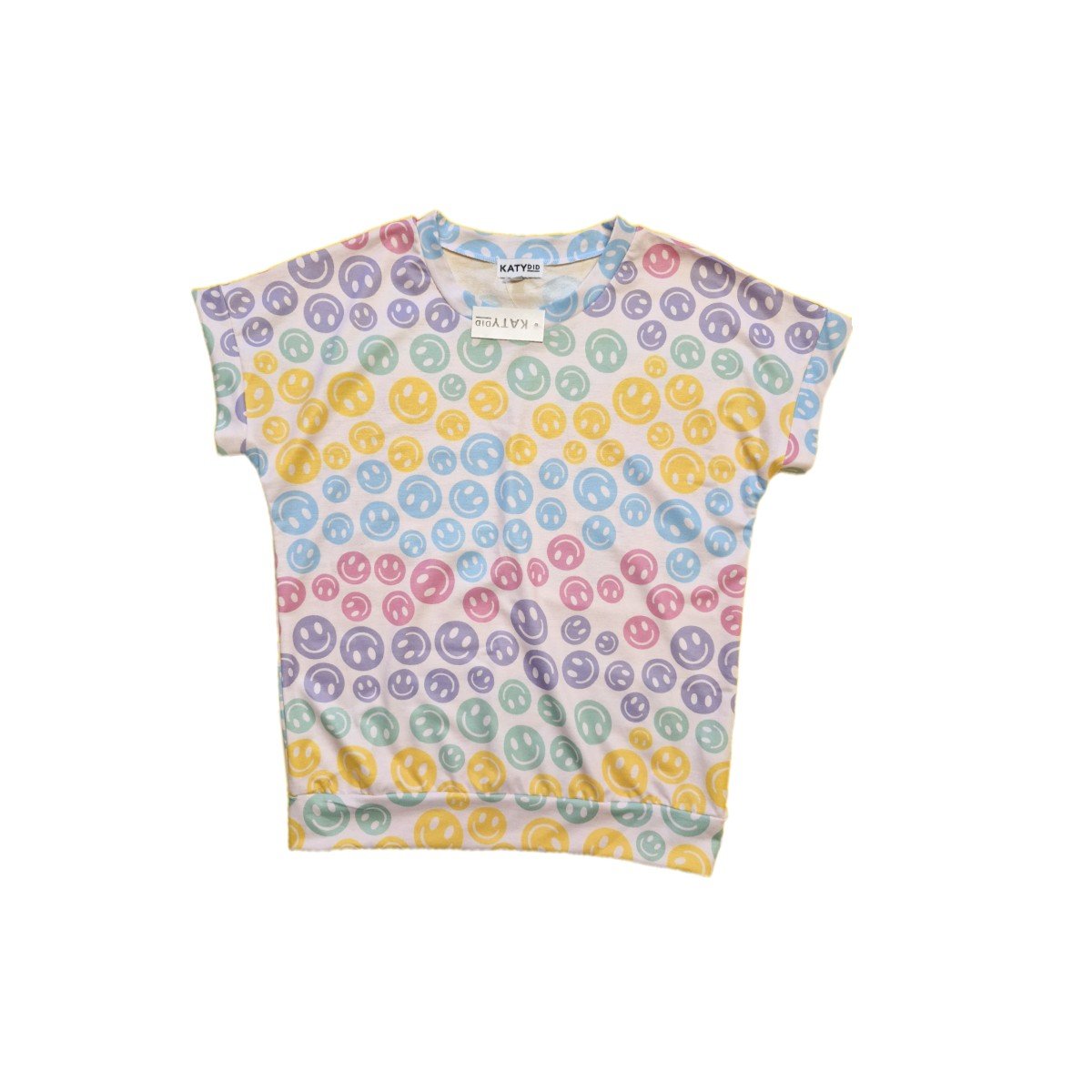 KATYDID Smiley Face Pajamas 1 Katydid top with multi-colored smiley faces