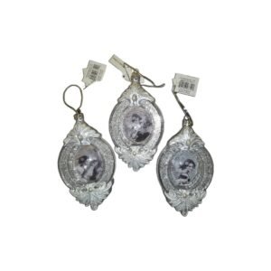 visions of beauty nostalgic angel set of 3 ornaments