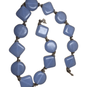 vintage blue glossy glas beads for crafting
