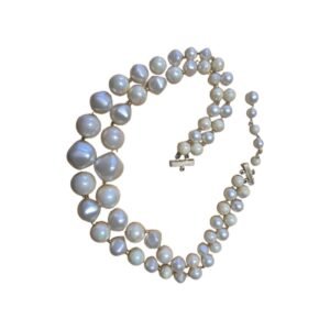 Vintage Baroque pearls on a string for use in crafting