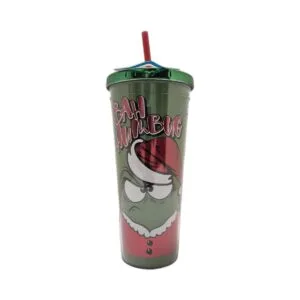 Bah Humbug 20 oz Travel Mug Insulated Cup with straw