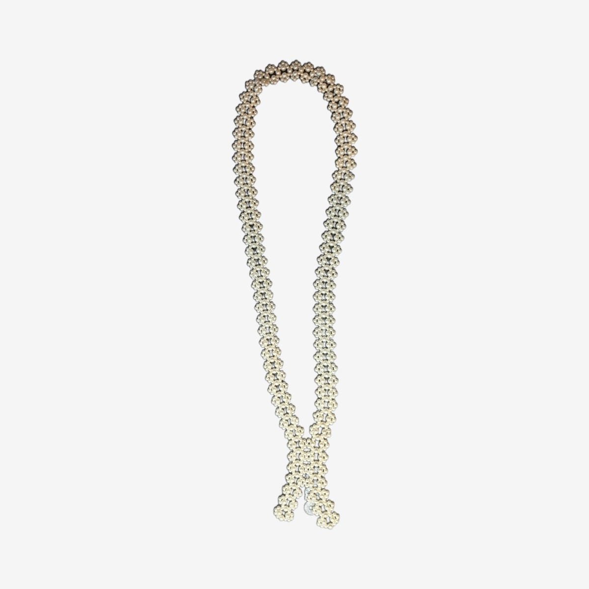 Vintage Handmade Boho Style Seed Bead Necklace – 18 inch – Wearable or Craft Supply 1 handmade vintage Boho seed bead necklace