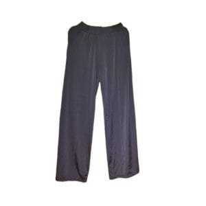 Black wide‑leg pants with front pockets