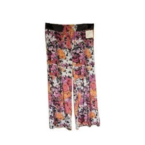 Magic Pantz+ OSFM plus floral wide‑leg pants with pockets