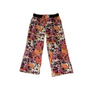 Orange, pink with black floral Magic Pantz