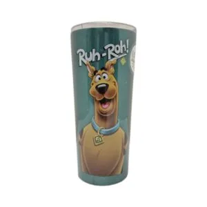 Scooby Doo Ruh Roh 22 oz travel mug with a white background